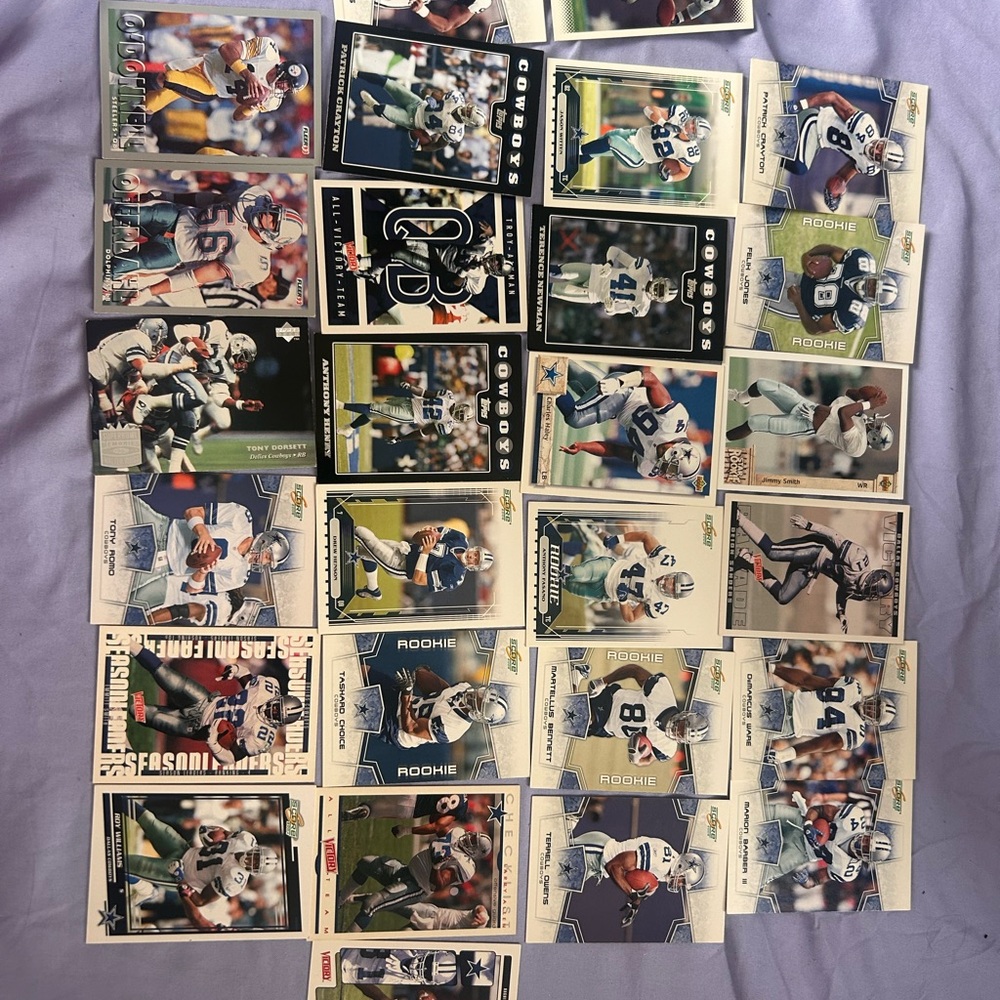 NFL Football Trading Cards Collection set of 26